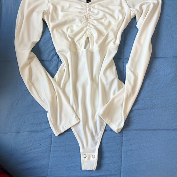 Express Other - Express White Long Sleeve Kids Bodysuit